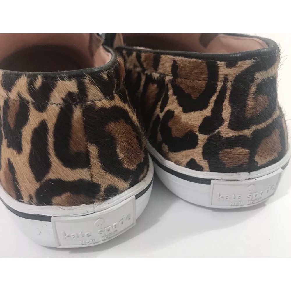 Kate Spade Slip On shoe leopard print bow NEW 8.5 - Picture 6 of 8